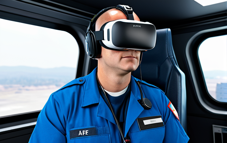 공군의 공군 의무병 훈련 - Telemedicine Consultation**

"A male air force paramedic, fully clothed in uniform, using telemedici...