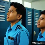 공군의 공군병 기초 훈련 일정 - **Prompt 1: The First Steps and Budding Camaraderie**
    "A group of diverse young Royal Malaysian ...