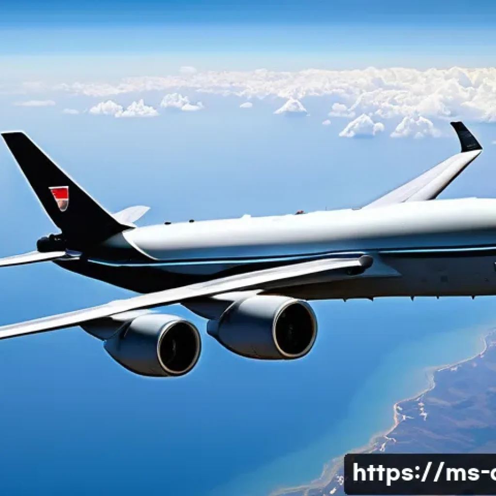 공군 정찰기 운용 방식 - A highly detailed military reconnaissance aircraft flying at high altitude over tropical Southeast A...