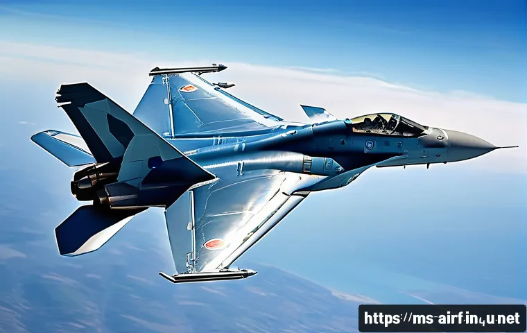 공군 전투기 무장 시스템 - A highly detailed scene of a modern Sukhoi Su-35 fighter jet soaring through a clear blue sky, showc...