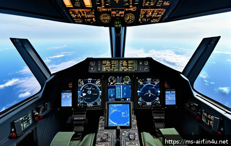 공군 전투기 연비 비교 - A cutting-edge Malaysian fighter jet cockpit interior showcasing an advanced smart fuel management s...